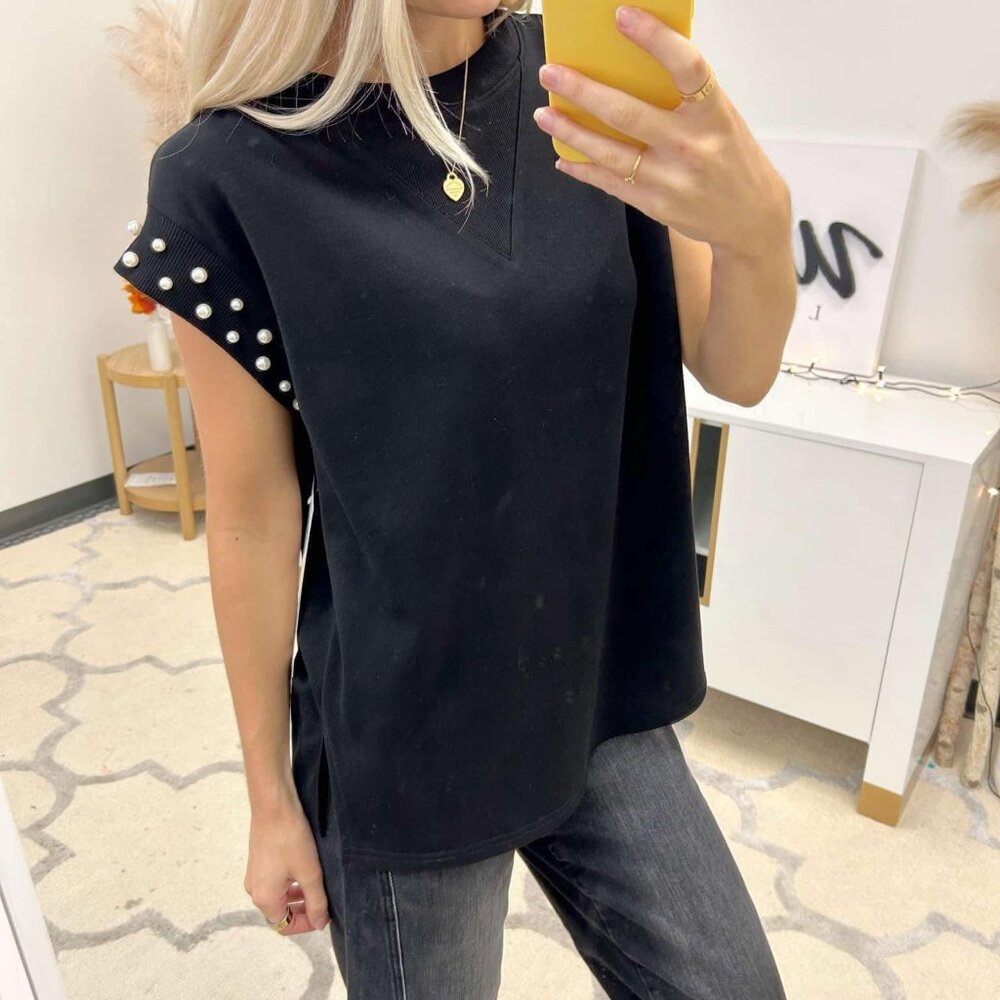 WHITE BIRCH PEARL ACCENT TUNIC S M L XL  NEW